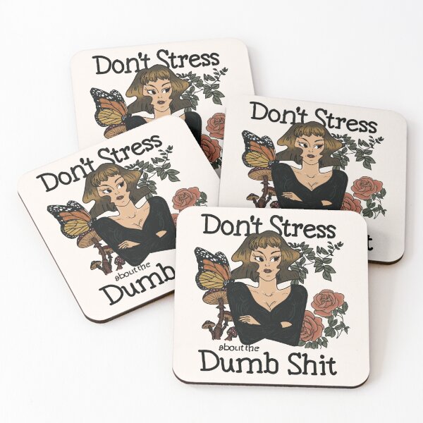Item preview, Dont stress about the dumb shit vintage designed and sold by PrettyPinkyLady.