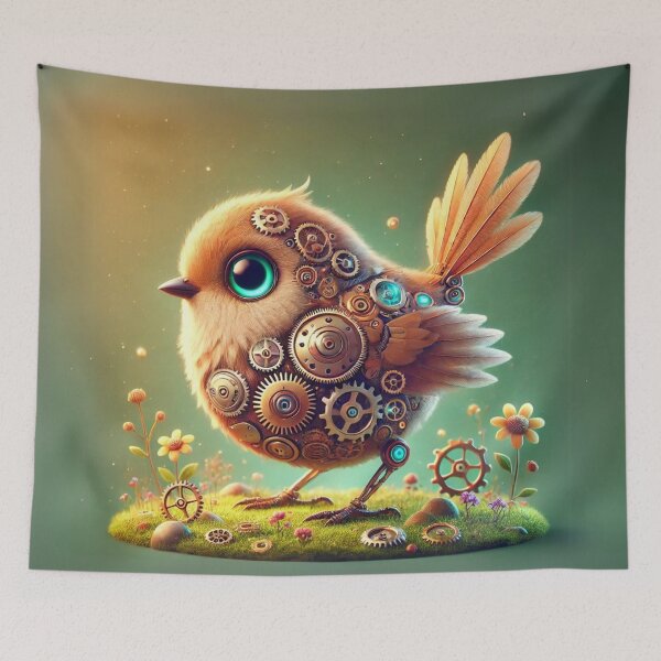 Item preview, Steampunk Ortolan Bunting designed and sold by Sillytoe.
