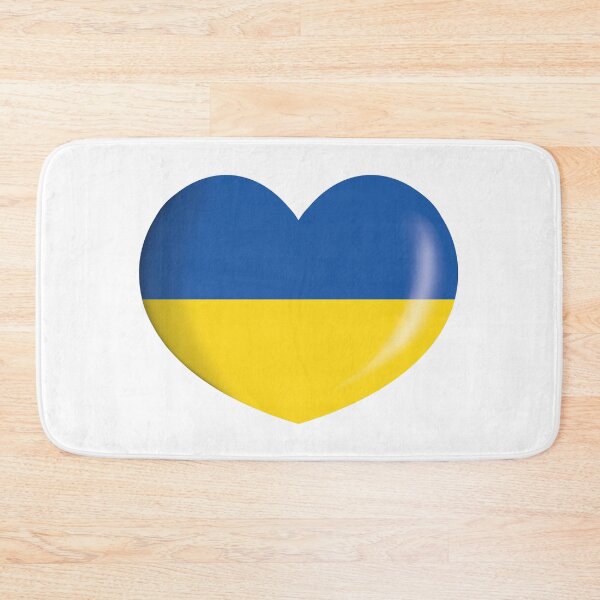 Item preview, Icon representing a heart button with the flag of Ukraine. Ideal for catalogs of institutional materials and geography designed and sold by LucianoCosmo.