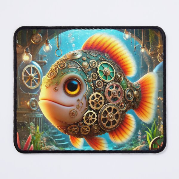Item preview, Steampunk Oscar Fish designed and sold by Sillytoe.