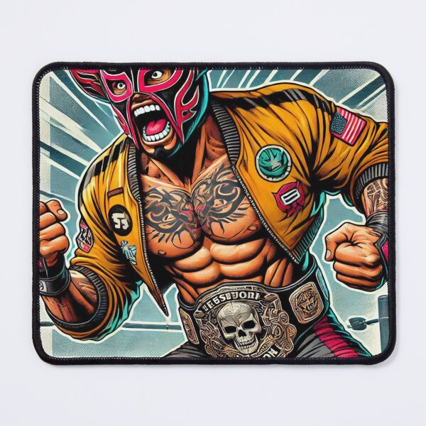 Artikelvorschau, Lucha Libre Graphic Art Nr. 4 – Maskiertes Wrestler-Design für Fans entworfen und verkauft von Punkfan91.