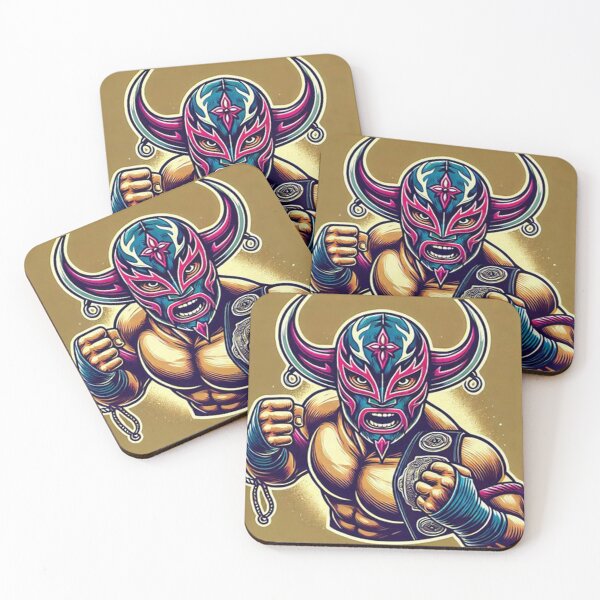 Artikelvorschau, Lucha Libre Graphic Art Nr. 5 – Maskiertes Wrestler-Design für Fans entworfen und verkauft von Punkfan91.