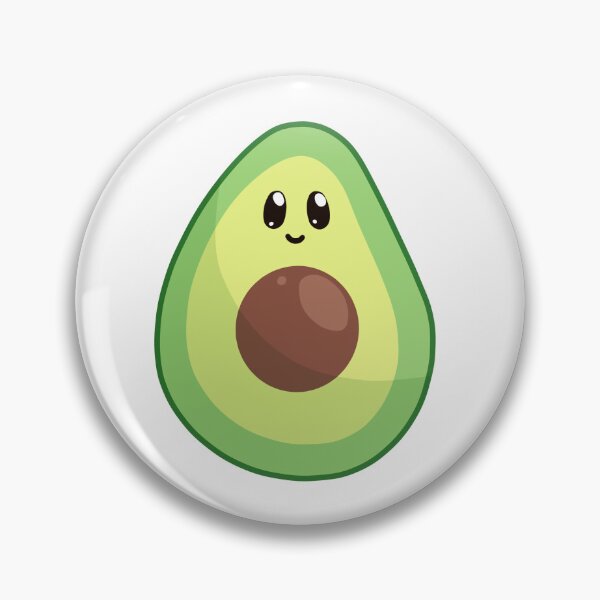 Item preview, Avocado smiling kawaii digital art designed and sold by ZerpaGiovanna.