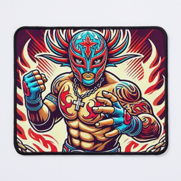 Artikelvorschau, Lucha Libre Graphic Art Nr. 7 – Maskiertes Wrestler-Design für Fans entworfen und verkauft von Punkfan91.