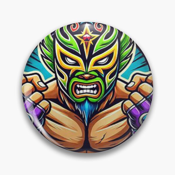 Artikelvorschau, Lucha Libre Graphic Art Nr. 8 – Maskiertes Wrestler-Design für Fans entworfen und verkauft von Punkfan91.