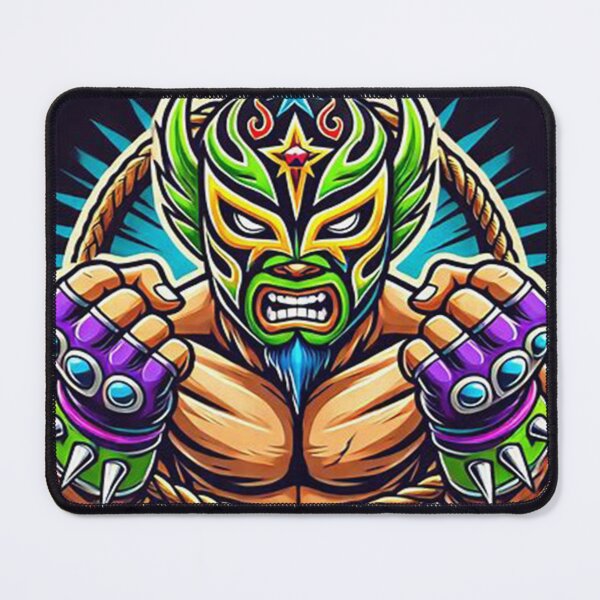 Artikelvorschau, Lucha Libre Graphic Art Nr. 8 – Maskiertes Wrestler-Design für Fans entworfen und verkauft von Punkfan91.