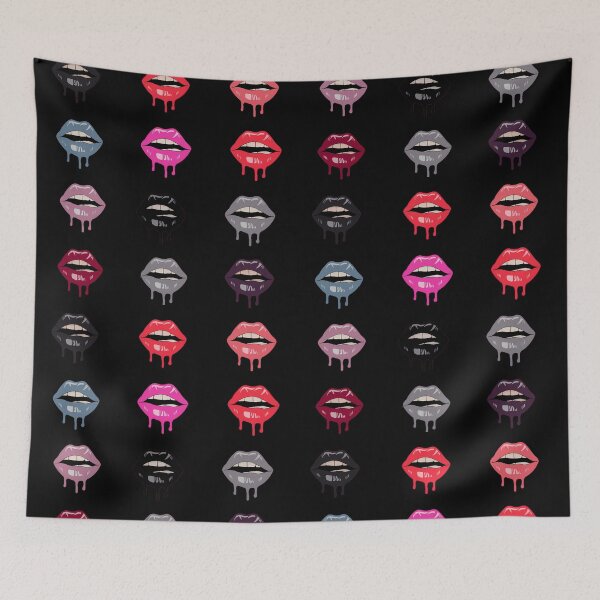 Item preview, Melted Gothic Lips Sticker Pack designed and sold by ArtadoraDesignz.