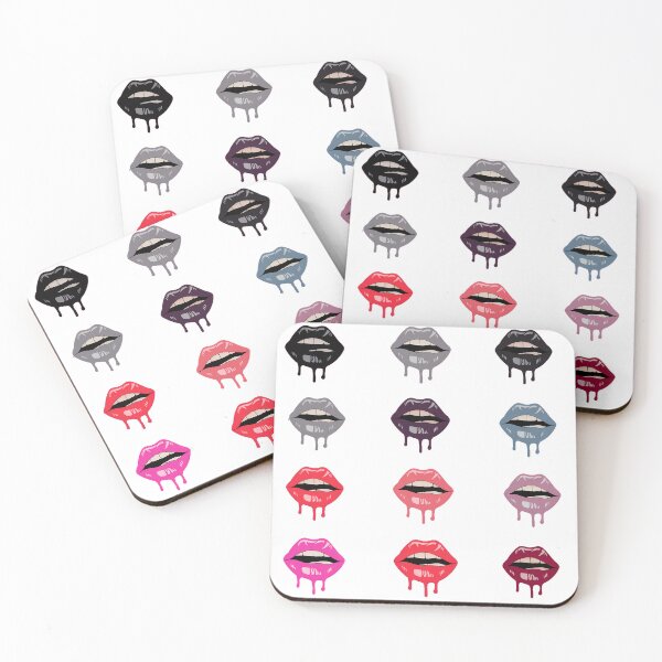 Item preview, Melted Gothic Lips Sticker Pack designed and sold by ArtadoraDesignz.