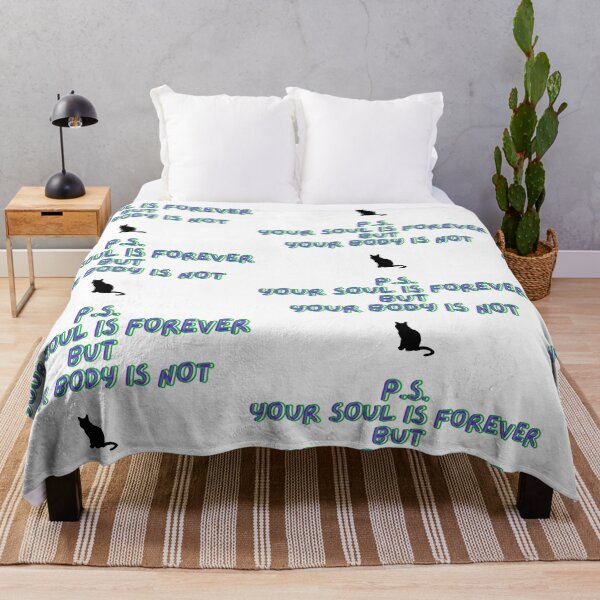 Item preview, Slogan in words, your soul is forever but your body is not designed and sold by wallartofmio.