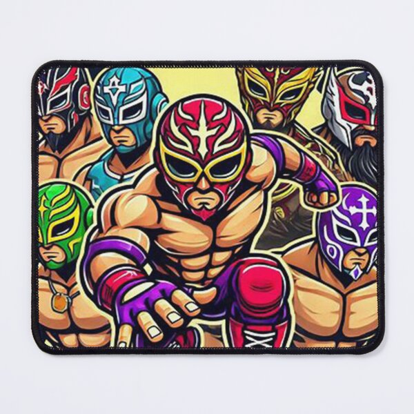 Artikelvorschau, Lucha Libre Graphic Art Nr. 11 – Maskiertes Wrestler-Design für Fans entworfen und verkauft von Punkfan91.