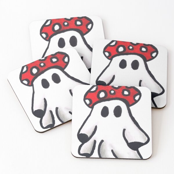 Item preview, mushroom ghost designed and sold by HaileyHhudson.