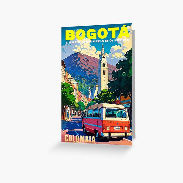 Item preview, travel BOGOTÁ - COLOMBIA Cute Vintage Design Sticker ANIME 80s designed and sold by UrbanTRIP.
