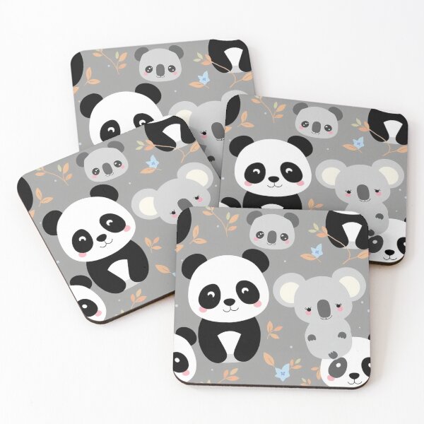 Item preview,  Cute Panda and Koala Seamless Pattern designed and sold by hjian8219.