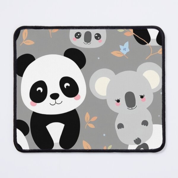 Item preview,  Cute Panda and Koala Seamless Pattern designed and sold by hjian8219.