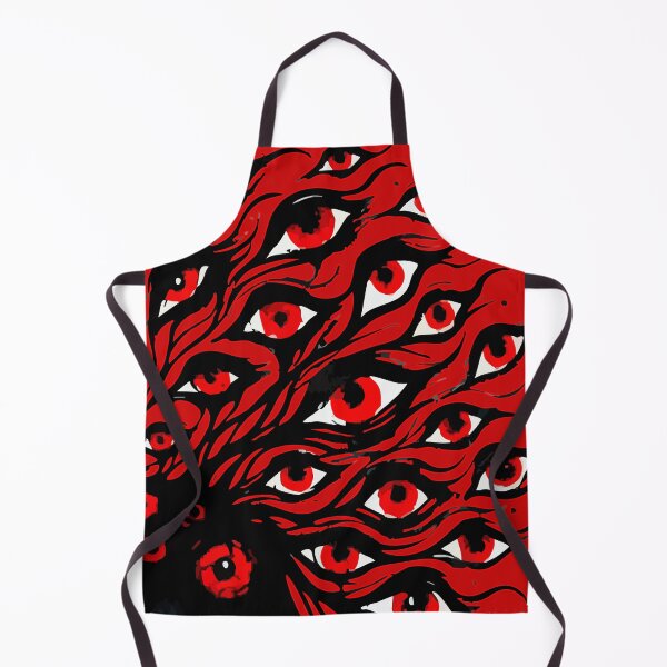 Item preview, Demon Dog Many Eyes Pattern Goth Sumie designed and sold by TomFrontierArt.