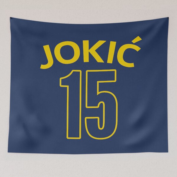 Item preview, Basketball Player #15 | Basket Sports (Yellow Design / Navy BG) designed and sold by FilipeFerreira.