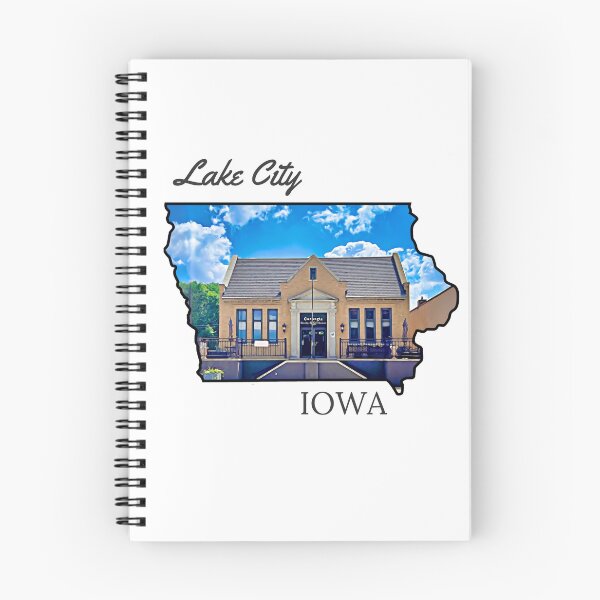 Item preview, Lake City, Iowa Carnegie Library designed and sold by MsKatieCreations.