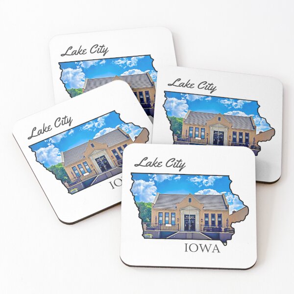 Item preview, Lake City, Iowa Carnegie Library designed and sold by MsKatieCreations.