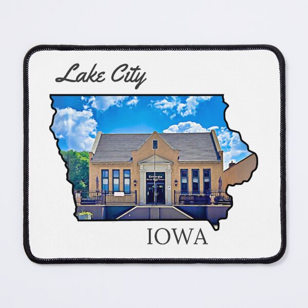 Item preview, Lake City, Iowa Carnegie Library designed and sold by MsKatieCreations.