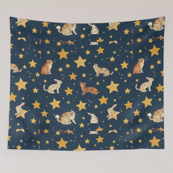 Item preview, Starry Animal Seamless Pattern designed and sold by hjian8219.