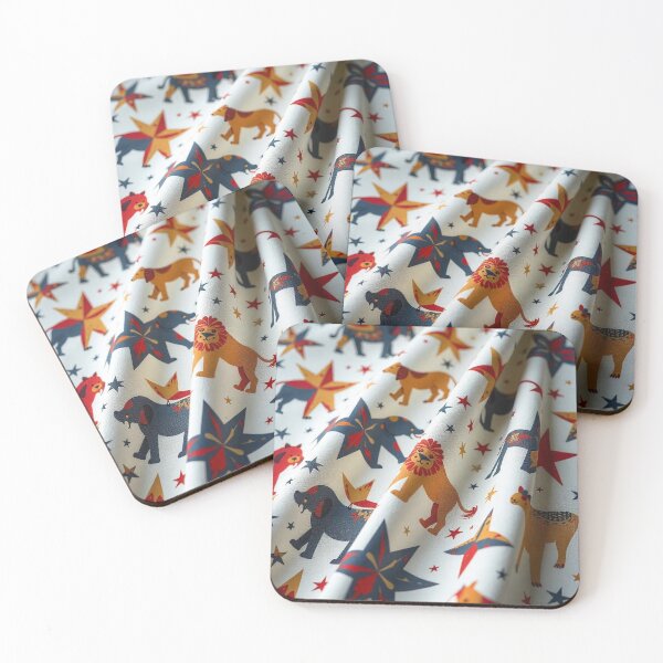 Item preview, Starry Animal Seamless Pattern designed and sold by hjian8219.