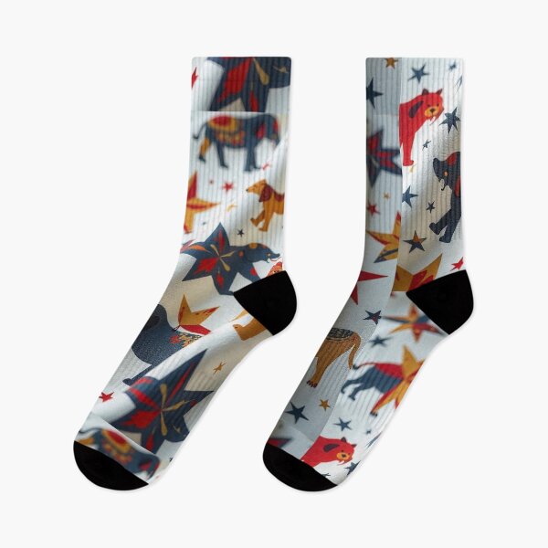 Item preview, Starry Animal Seamless Pattern designed and sold by hjian8219.