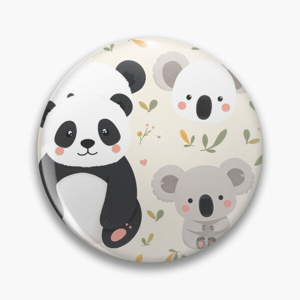 Item preview, Cute Panda and Koala Seamless Pattern designed and sold by hjian8219.