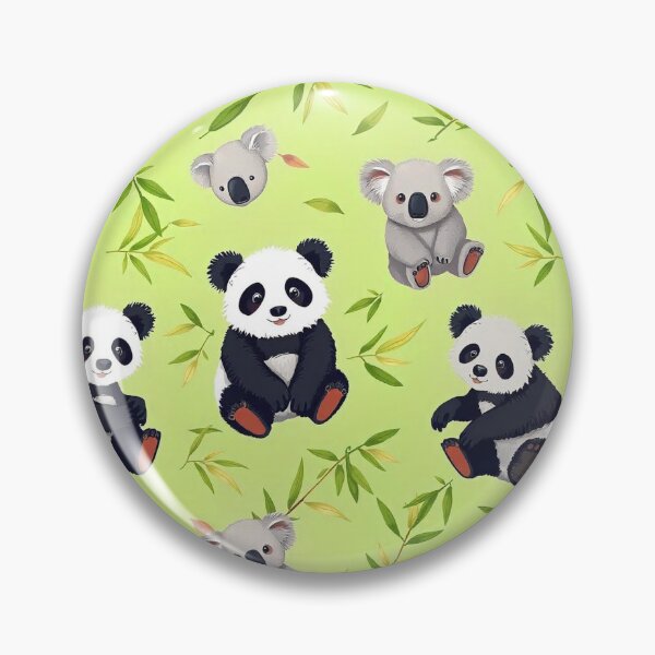 Item preview, Cute Panda and Koala Seamless Pattern designed and sold by hjian8219.