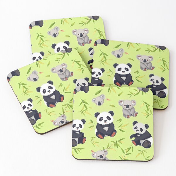 Item preview, Cute Panda and Koala Seamless Pattern designed and sold by hjian8219.