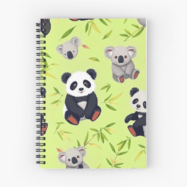 Item preview, Cute Panda and Koala Seamless Pattern designed and sold by hjian8219.