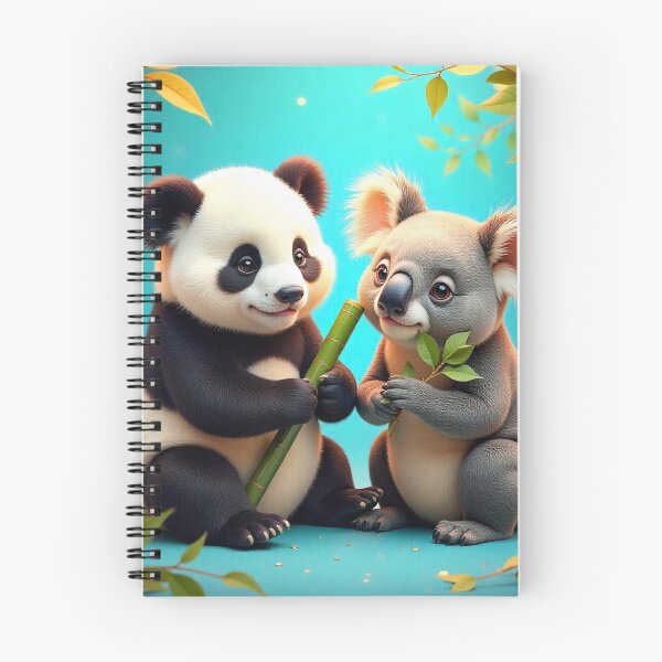 Item preview, Cute Panda and Koala Seamless Pattern designed and sold by hjian8219.