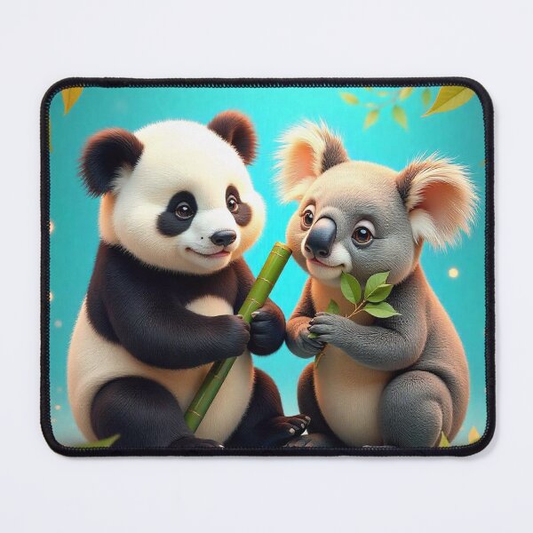 Item preview, Cute Panda and Koala Seamless Pattern designed and sold by hjian8219.
