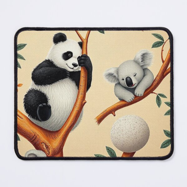 Item preview, Cute Panda and Koala Seamless Pattern designed and sold by hjian8219.