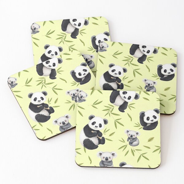 Item preview, Cute Panda and Koala Seamless Pattern designed and sold by hjian8219.