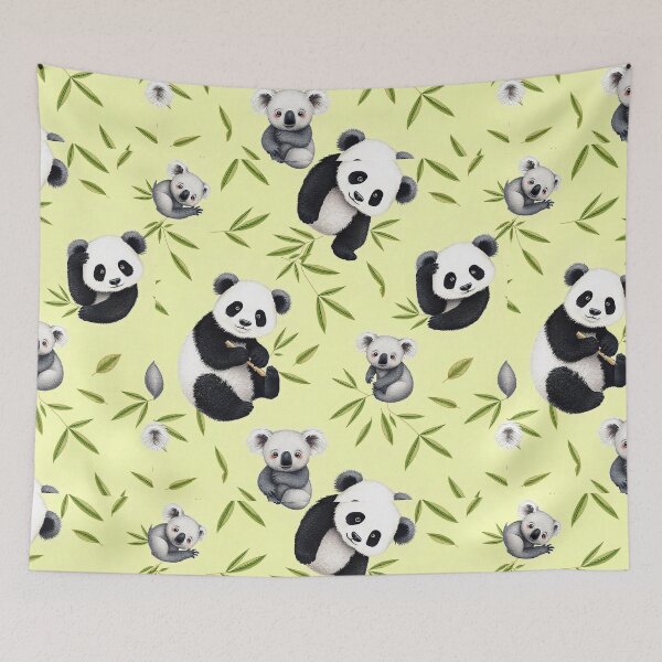Item preview, Cute Panda and Koala Seamless Pattern designed and sold by hjian8219.