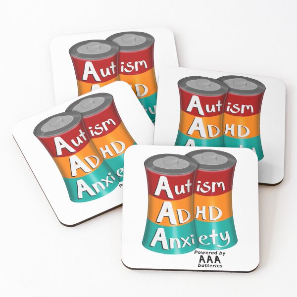 Item preview, AAA batteries 2.0 - neurospicy version designed and sold by zan doodles.