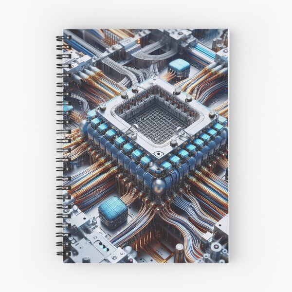 Item preview, A complex network of wires and circuits forms a mesmerizing digital landscape designed and sold by homydesign.