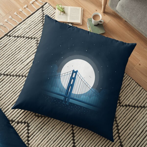 San Francisco Golden Gate Floor Pillow