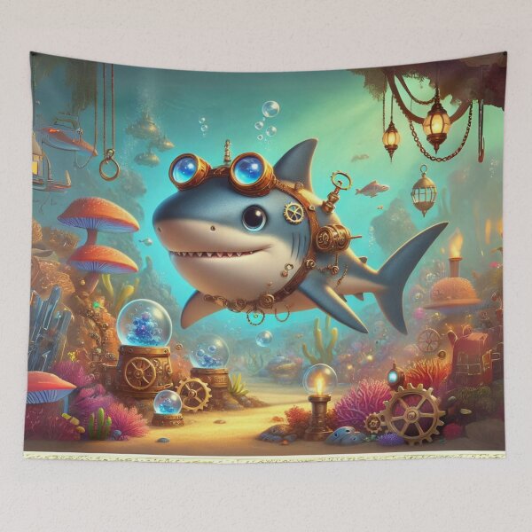 Item preview, Steampunk Pacific Sleeper Shark designed and sold by Sillytoe.