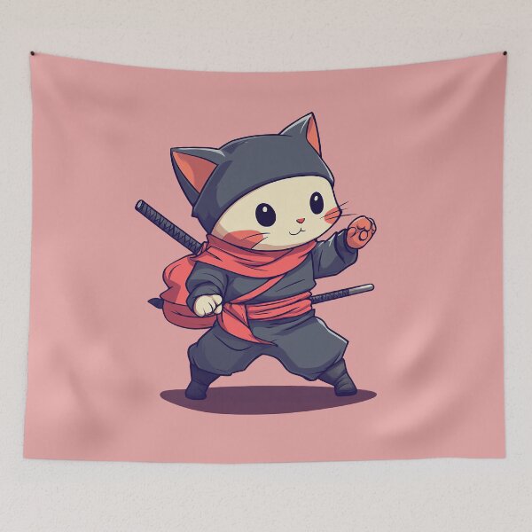Item preview, ninja cat designed and sold by javierparra.