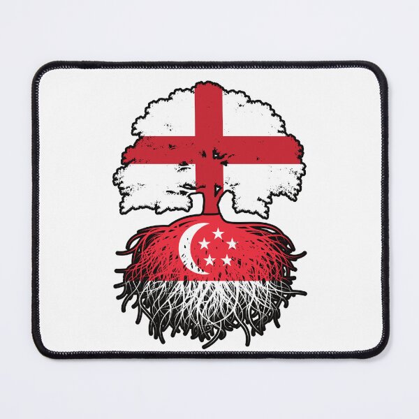 Item preview, Singapore Singaporean English England Tree Roots Flag designed and sold by FlagX.