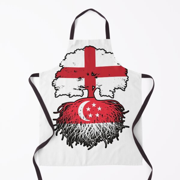 Aperçu de l'œuvre Drapeau de Singapour, Singapourien, Anglais, Angleterre, Racines d'arbres créée et vendue par FlagX.