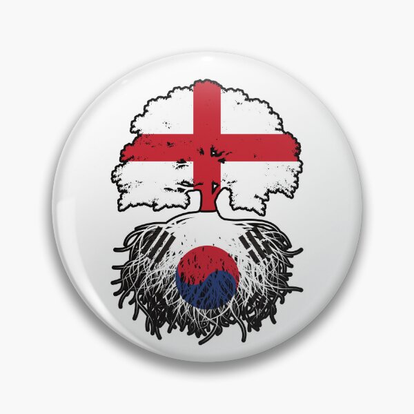 Item preview, South Korea South Korean English England Tree Roots Flag designed and sold by FlagX.