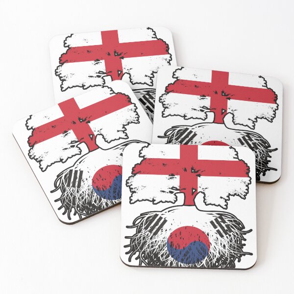 Item preview, South Korea South Korean English England Tree Roots Flag designed and sold by FlagX.