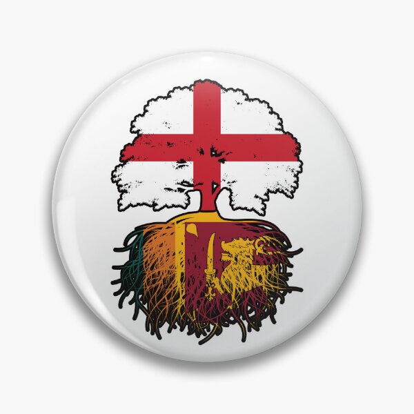 Item preview, Sri Lanka Sri Lankan English England Tree Roots Flag designed and sold by FlagX.