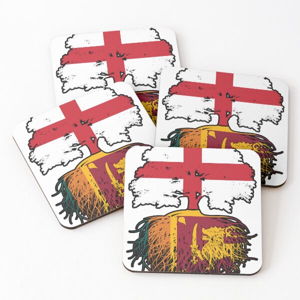 Item preview, Sri Lanka Sri Lankan English England Tree Roots Flag designed and sold by FlagX.