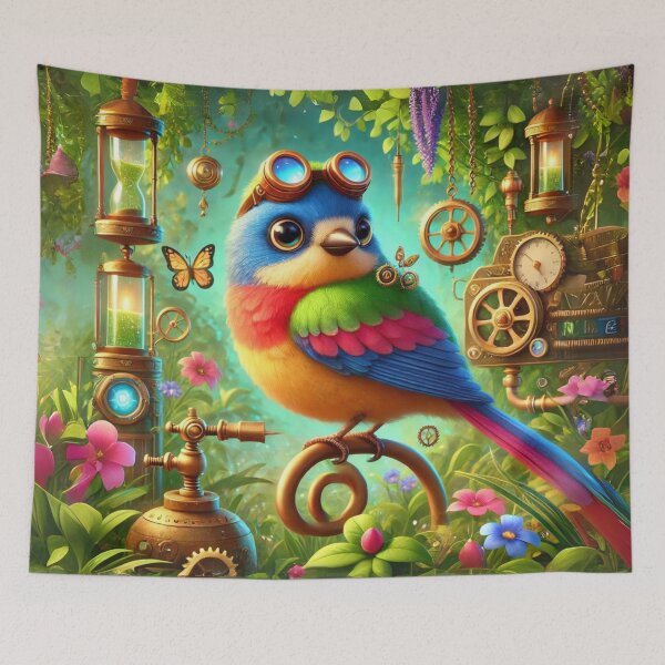 Item preview, Steampunk Painted Bunting designed and sold by Sillytoe.