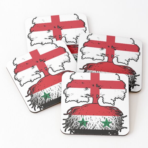 Item preview, Syria Syrian English England Tree Roots Flag designed and sold by FlagX.