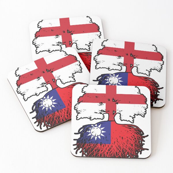 Item preview, Taiwan Taiwanese English England Tree Roots Flag designed and sold by FlagX.