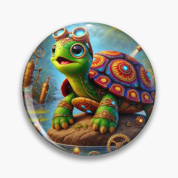 Item preview, Steampunk Painted Turtle designed and sold by Sillytoe.